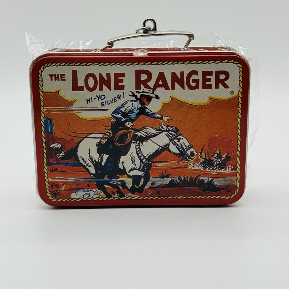 Vintage 1997 Hallmark Keepsake Ornament The Lone Ranger Lunch Box Tin Excellent - Picture 3 of 6